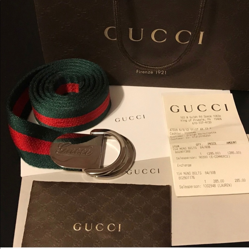 Authentic Gucci belt unisex men and women